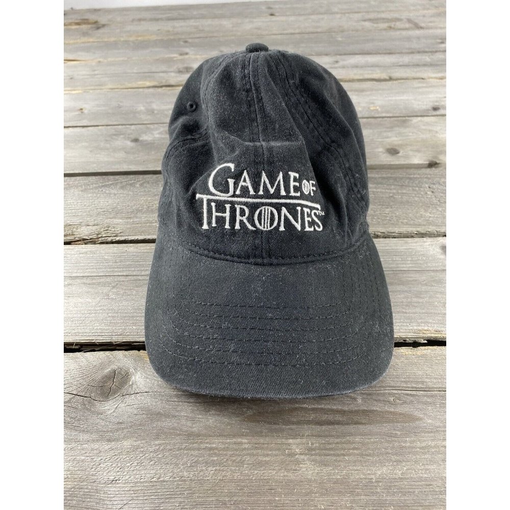 Game Of Thrones Black Strap Back Hat Ball Cap Men Women HBO 2019